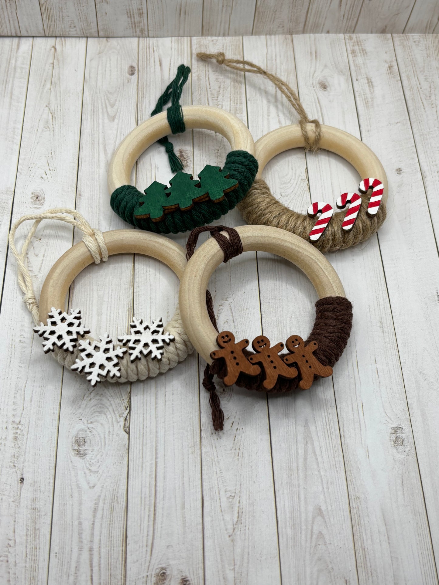 Macrame Ring Ornaments